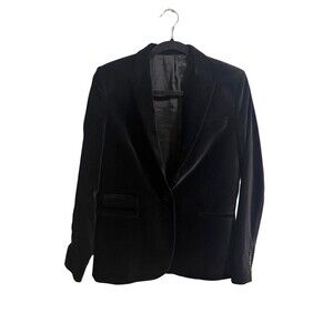 The Kooples Black Velvet Blazer